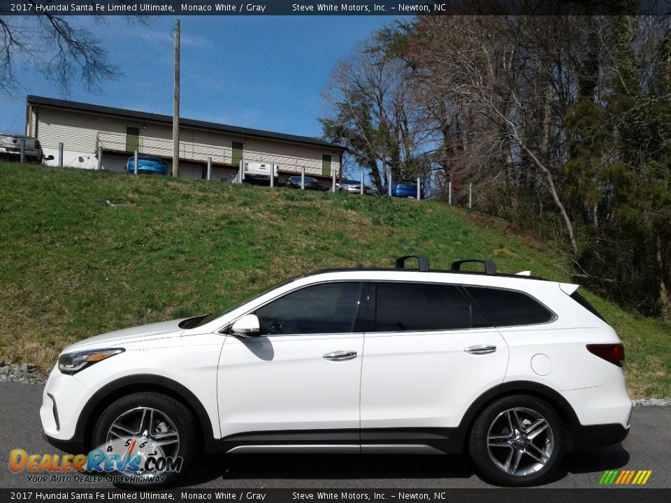 2017 Hyundai Santa Fe Limited Ultimate Monaco White / Gray Photo #1