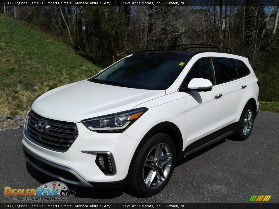 2017 Hyundai Santa Fe Limited Ultimate Monaco White / Gray Photo #3