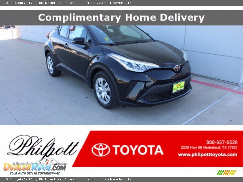 2021 Toyota C-HR LE Black Sand Pearl / Black Photo #1