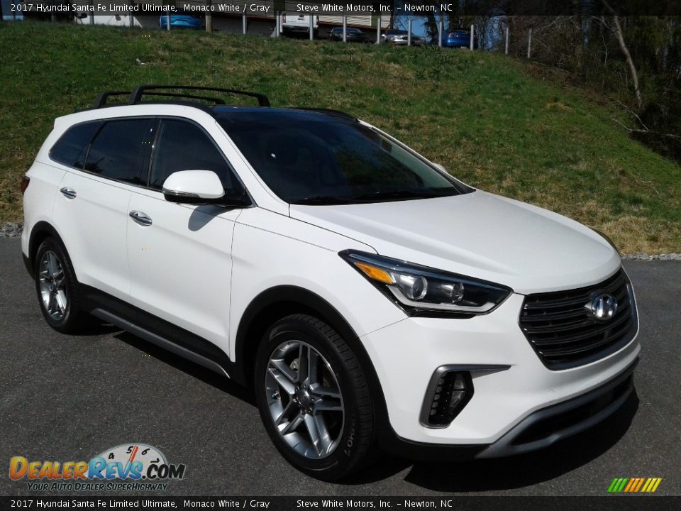 2017 Hyundai Santa Fe Limited Ultimate Monaco White / Gray Photo #5