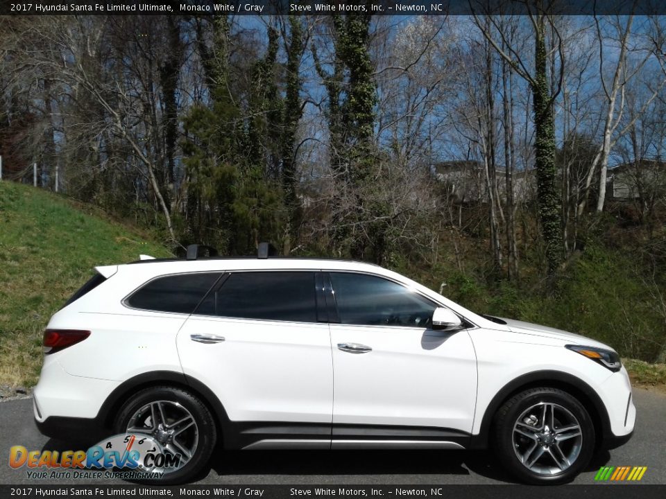 2017 Hyundai Santa Fe Limited Ultimate Monaco White / Gray Photo #6