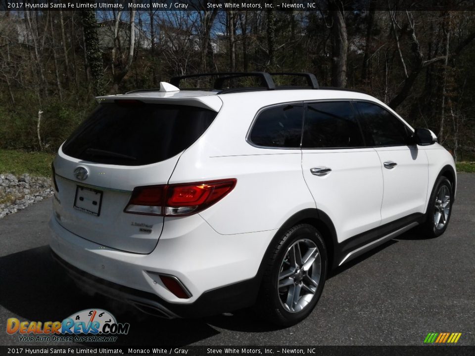 2017 Hyundai Santa Fe Limited Ultimate Monaco White / Gray Photo #7