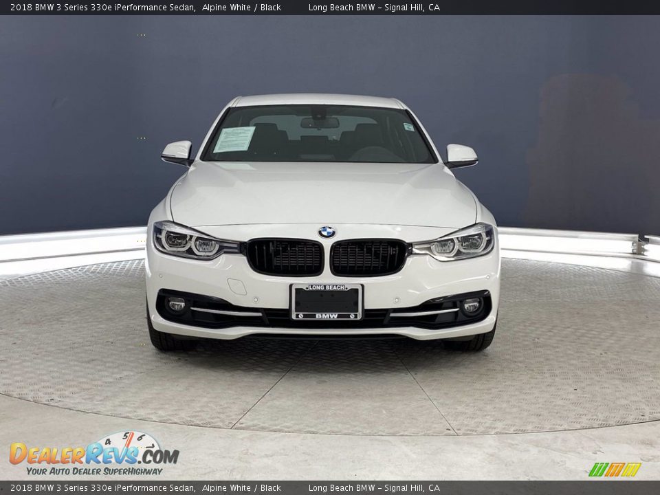 2018 BMW 3 Series 330e iPerformance Sedan Alpine White / Black Photo #2