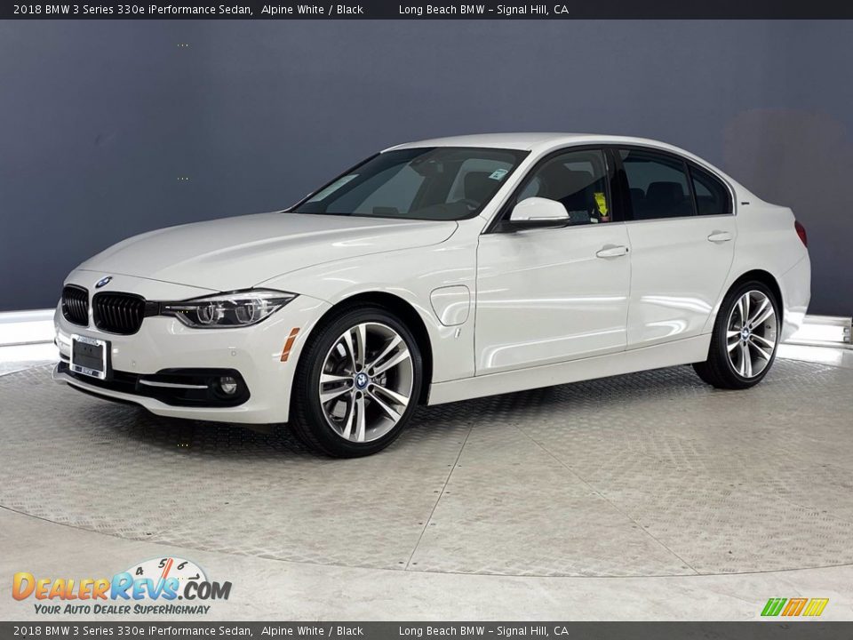 2018 BMW 3 Series 330e iPerformance Sedan Alpine White / Black Photo #3