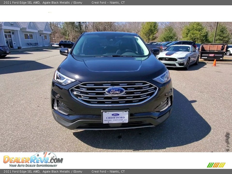 2021 Ford Edge SEL AWD Agate Black Metallic / Ebony Photo #2