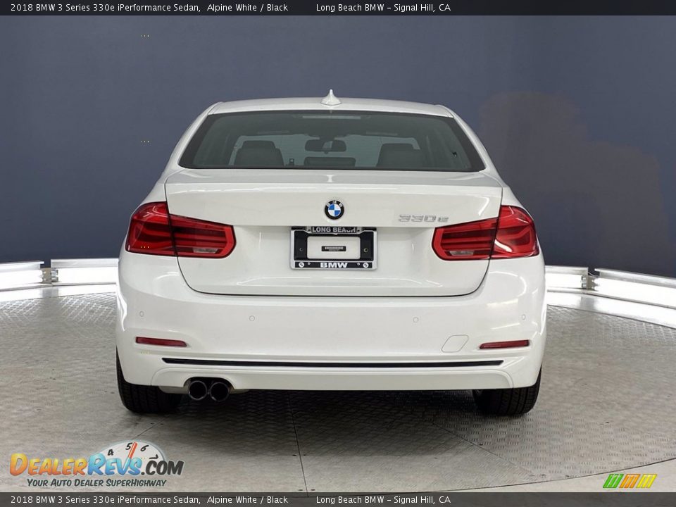 2018 BMW 3 Series 330e iPerformance Sedan Alpine White / Black Photo #4