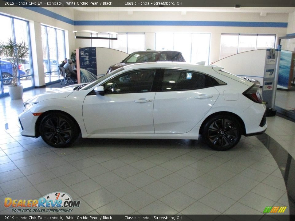 2019 Honda Civic EX Hatchback White Orchid Pearl / Black Photo #10