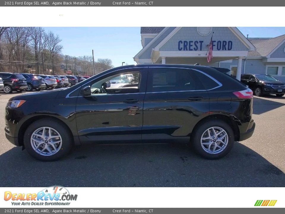 2021 Ford Edge SEL AWD Agate Black Metallic / Ebony Photo #4