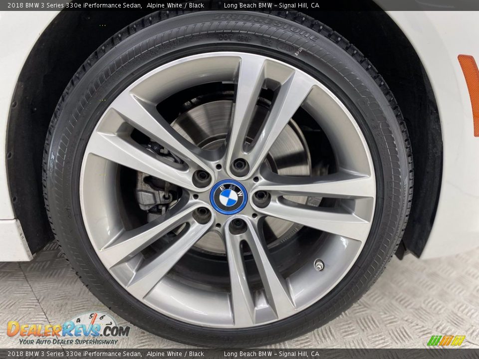 2018 BMW 3 Series 330e iPerformance Sedan Alpine White / Black Photo #6