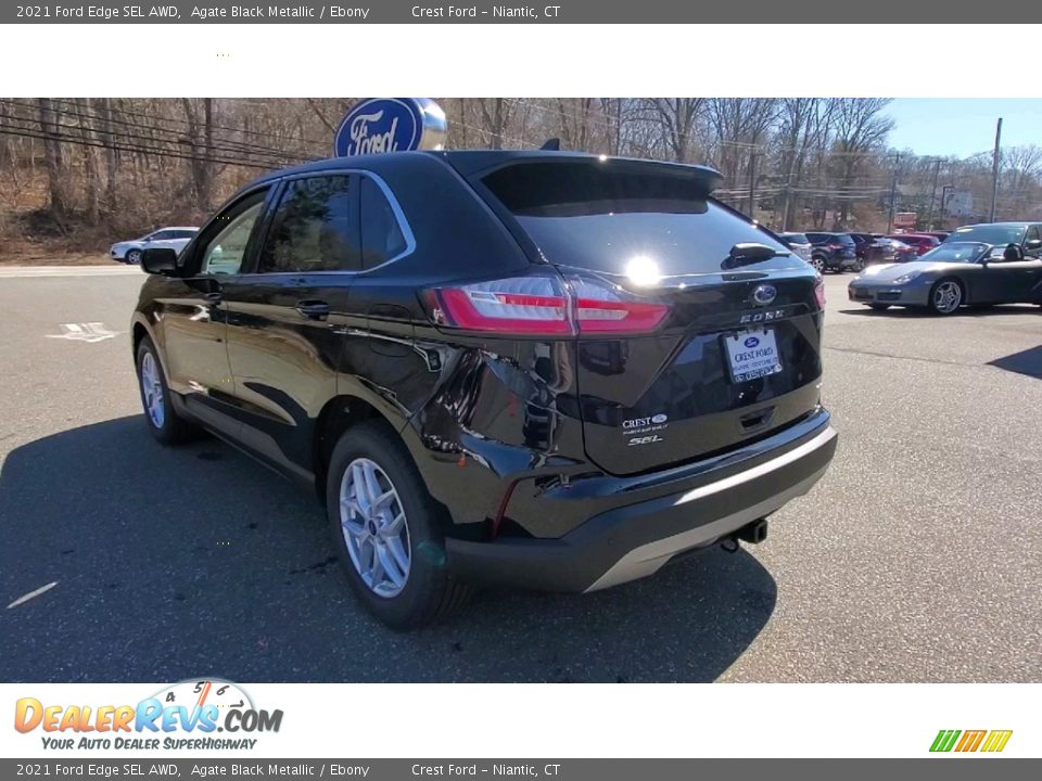 2021 Ford Edge SEL AWD Agate Black Metallic / Ebony Photo #5