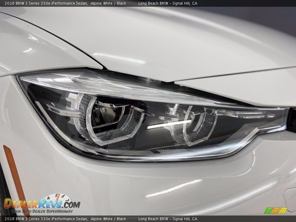 2018 BMW 3 Series 330e iPerformance Sedan Alpine White / Black Photo #7