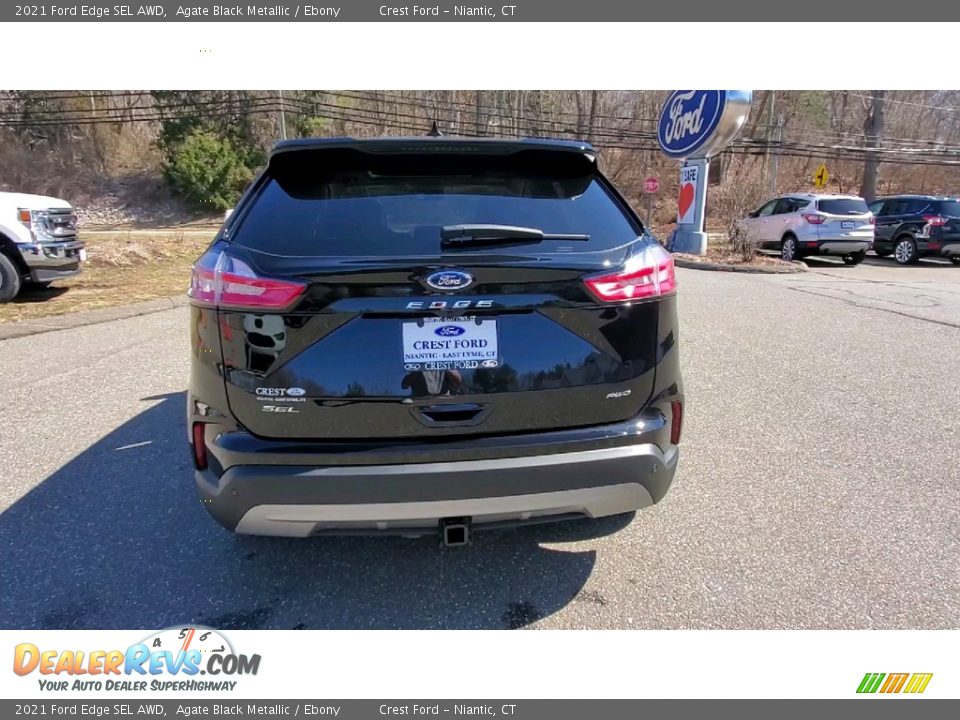 2021 Ford Edge SEL AWD Agate Black Metallic / Ebony Photo #6