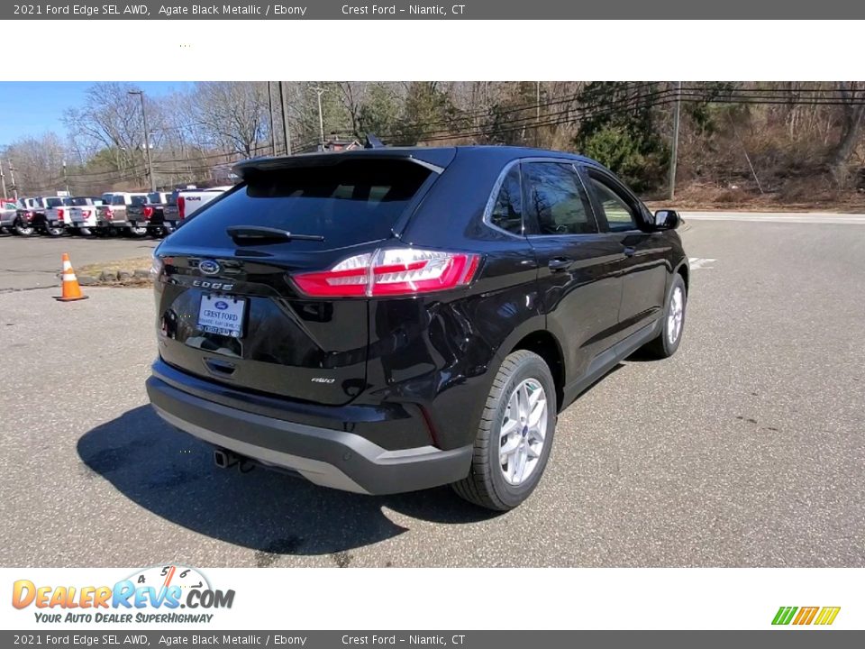 2021 Ford Edge SEL AWD Agate Black Metallic / Ebony Photo #7