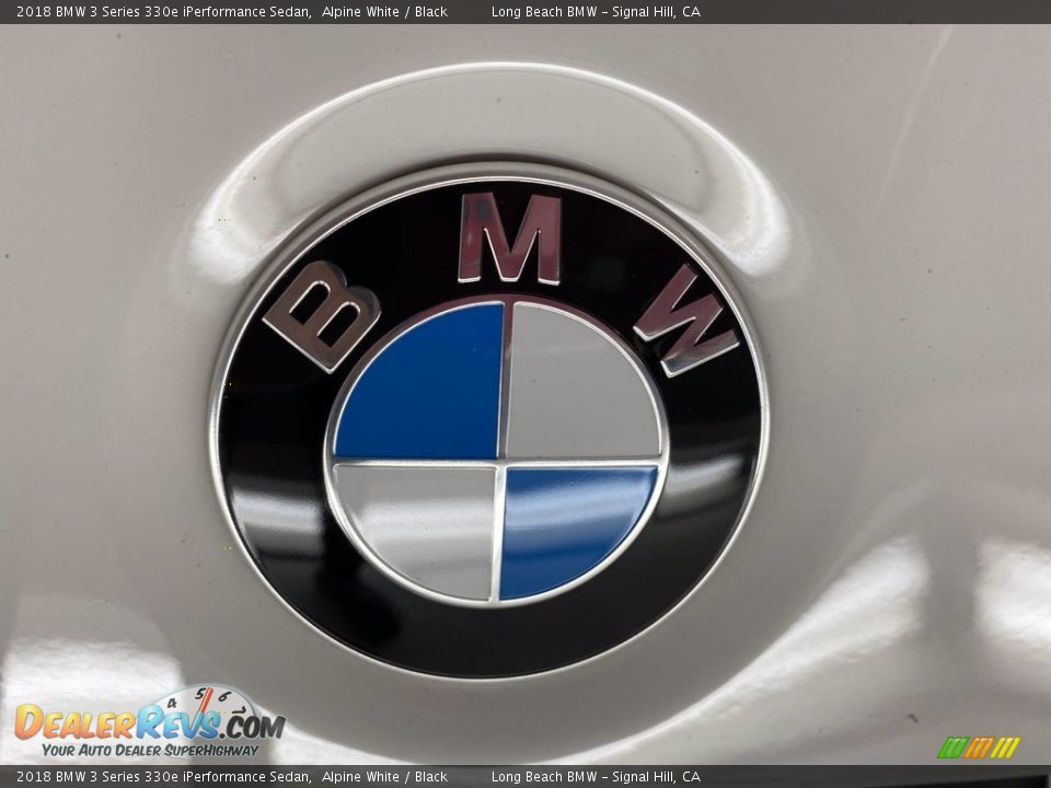 2018 BMW 3 Series 330e iPerformance Sedan Alpine White / Black Photo #10
