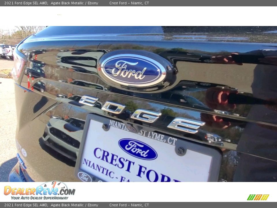 2021 Ford Edge SEL AWD Agate Black Metallic / Ebony Photo #9