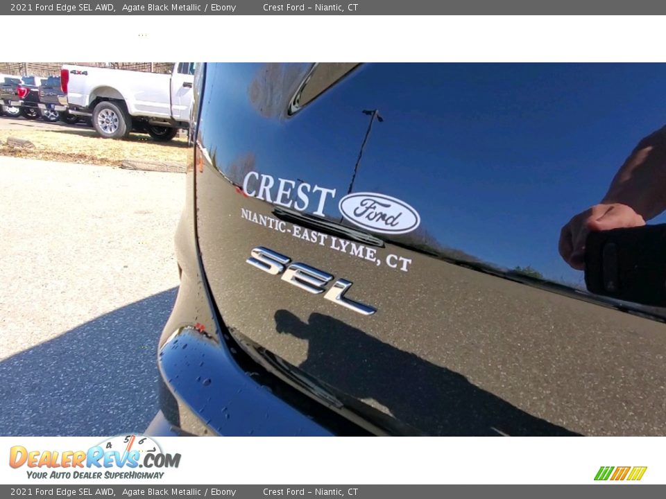 2021 Ford Edge SEL AWD Agate Black Metallic / Ebony Photo #10