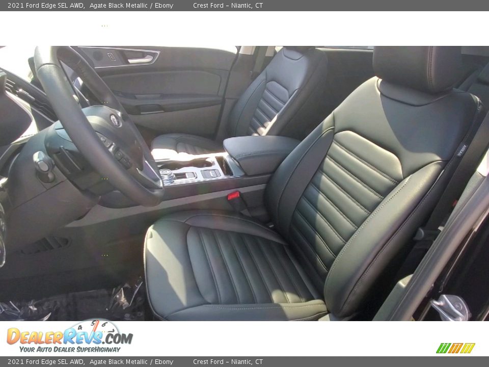2021 Ford Edge SEL AWD Agate Black Metallic / Ebony Photo #12
