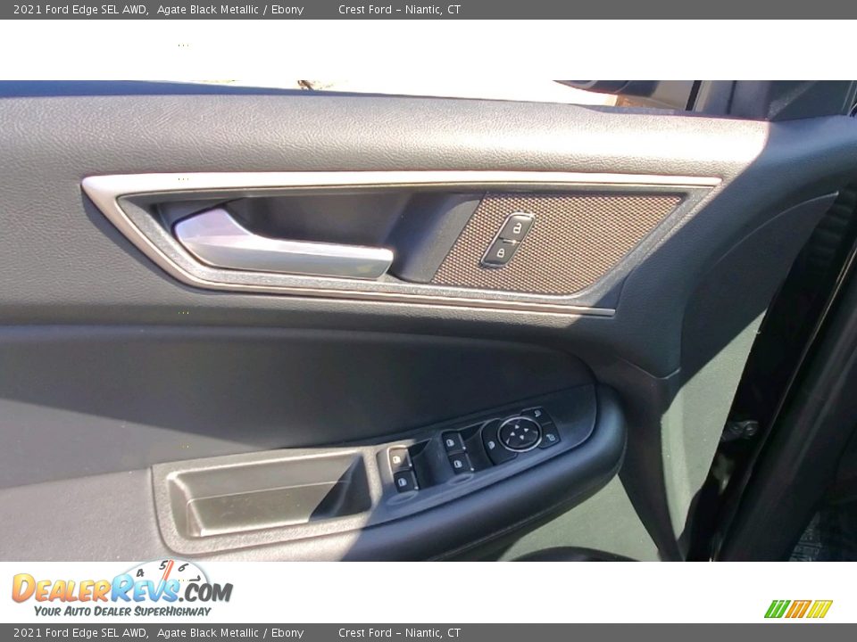 2021 Ford Edge SEL AWD Agate Black Metallic / Ebony Photo #13