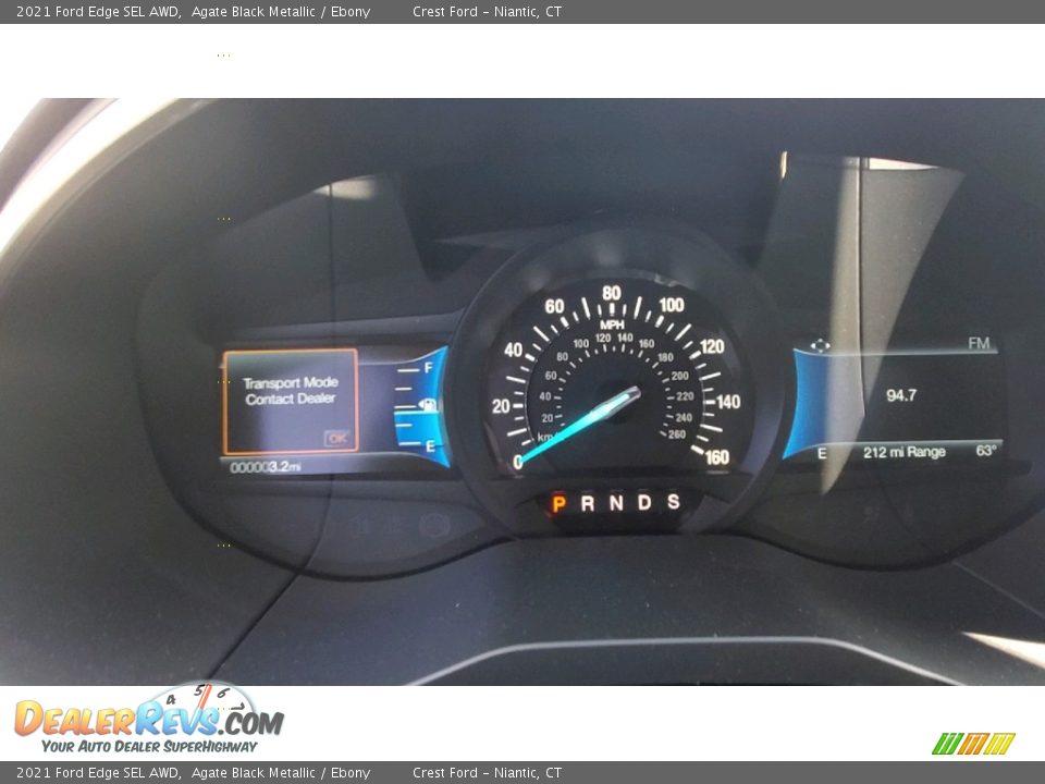 2021 Ford Edge SEL AWD Agate Black Metallic / Ebony Photo #14