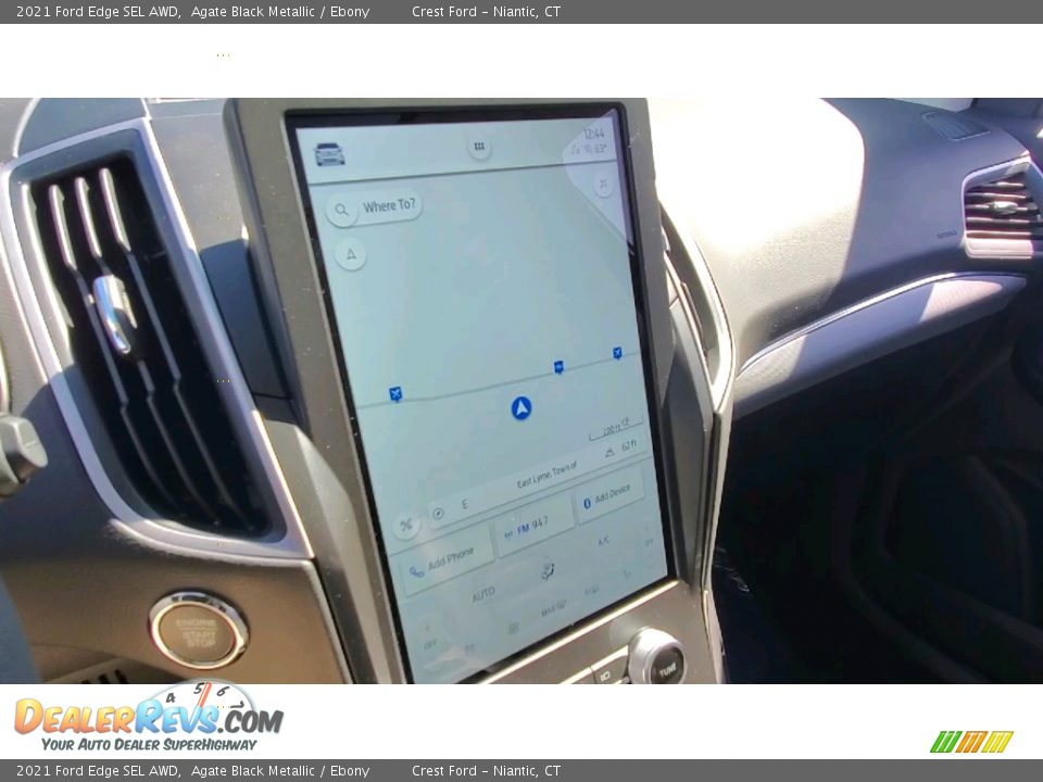 2021 Ford Edge SEL AWD Agate Black Metallic / Ebony Photo #15