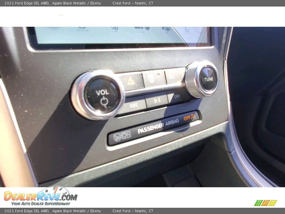 2021 Ford Edge SEL AWD Agate Black Metallic / Ebony Photo #16