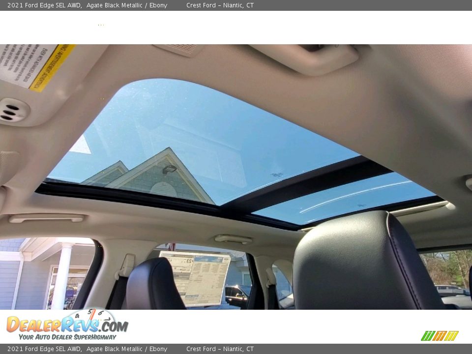 2021 Ford Edge SEL AWD Agate Black Metallic / Ebony Photo #18