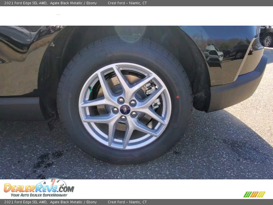 2021 Ford Edge SEL AWD Agate Black Metallic / Ebony Photo #21