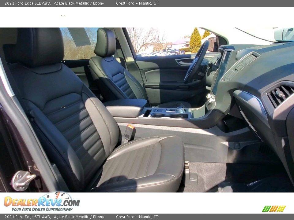 2021 Ford Edge SEL AWD Agate Black Metallic / Ebony Photo #25