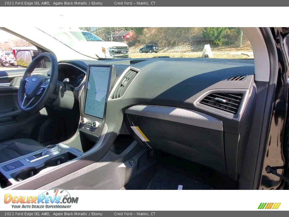 2021 Ford Edge SEL AWD Agate Black Metallic / Ebony Photo #26