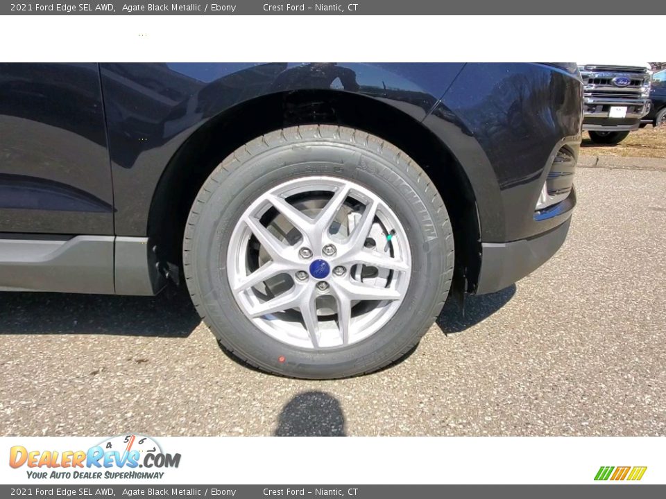 2021 Ford Edge SEL AWD Agate Black Metallic / Ebony Photo #27
