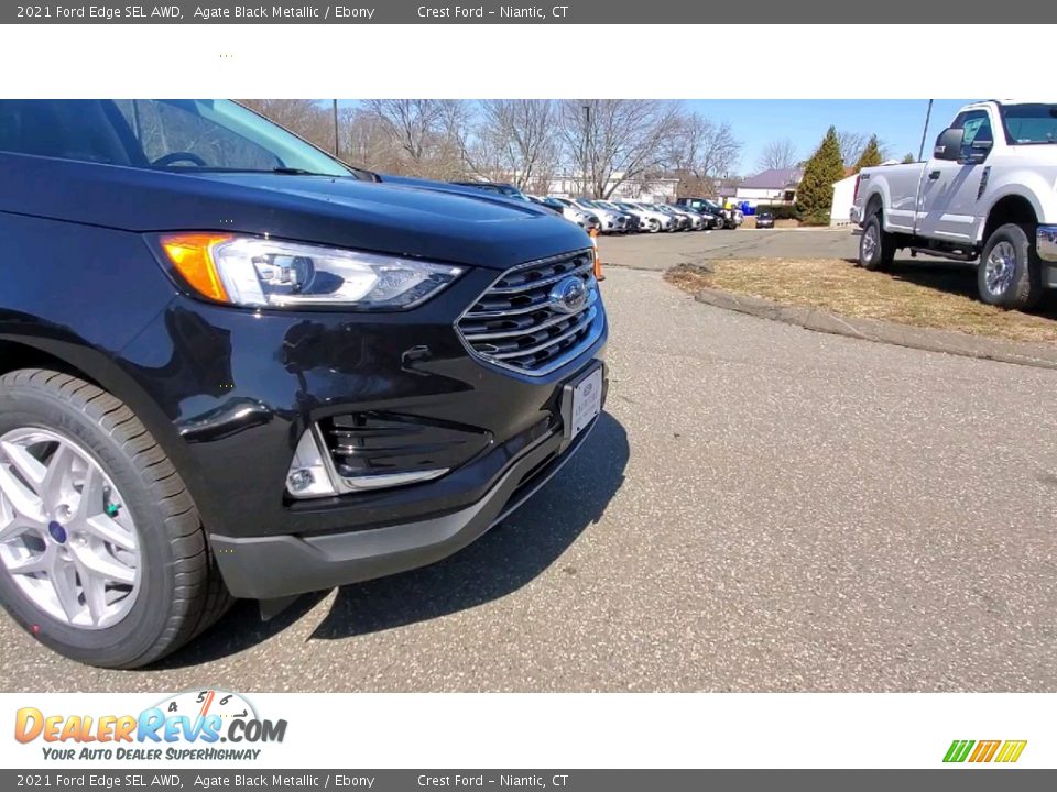 2021 Ford Edge SEL AWD Agate Black Metallic / Ebony Photo #28