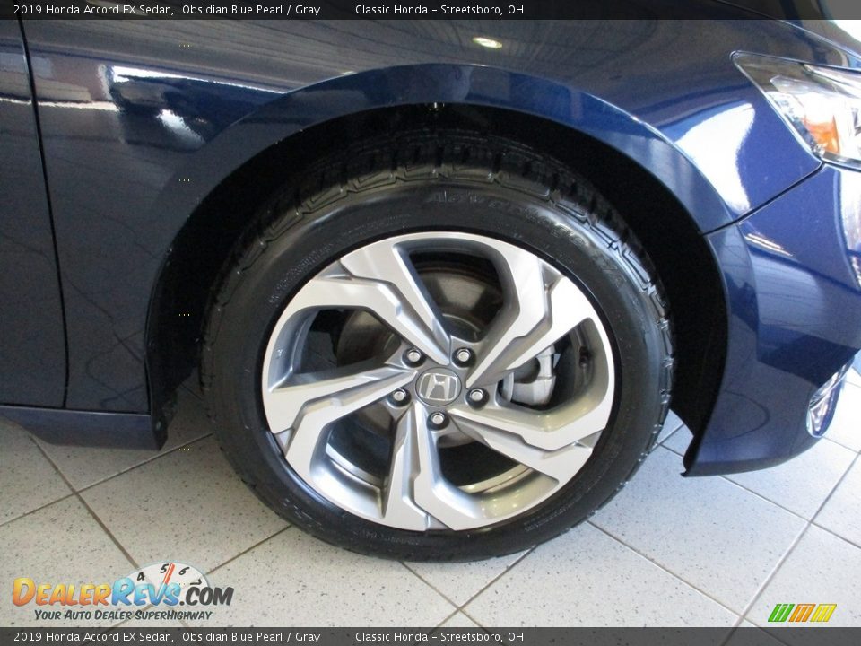 2019 Honda Accord EX Sedan Obsidian Blue Pearl / Gray Photo #5