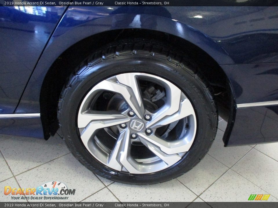 2019 Honda Accord EX Sedan Obsidian Blue Pearl / Gray Photo #11