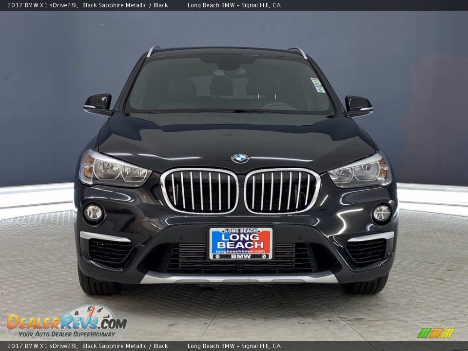 2017 BMW X1 sDrive28i Black Sapphire Metallic / Black Photo #2