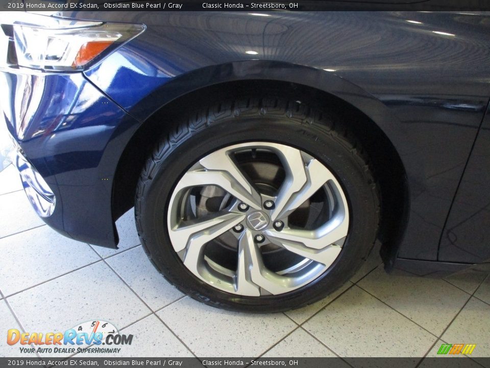2019 Honda Accord EX Sedan Obsidian Blue Pearl / Gray Photo #12