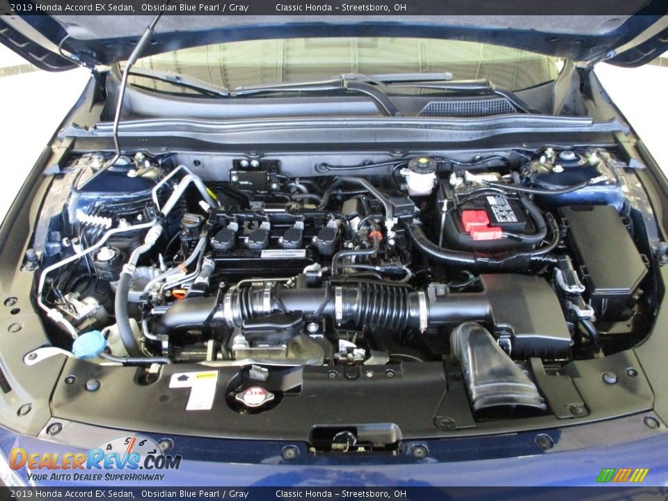 2019 Honda Accord EX Sedan Obsidian Blue Pearl / Gray Photo #13