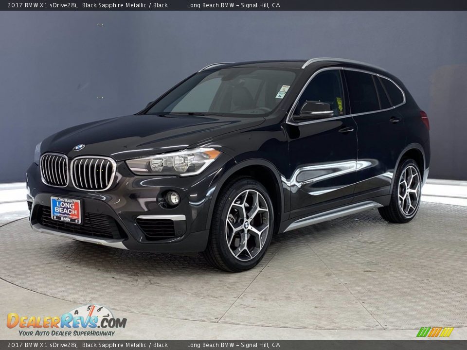 2017 BMW X1 sDrive28i Black Sapphire Metallic / Black Photo #3