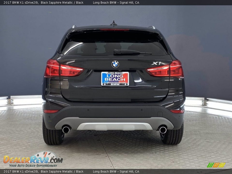 2017 BMW X1 sDrive28i Black Sapphire Metallic / Black Photo #4