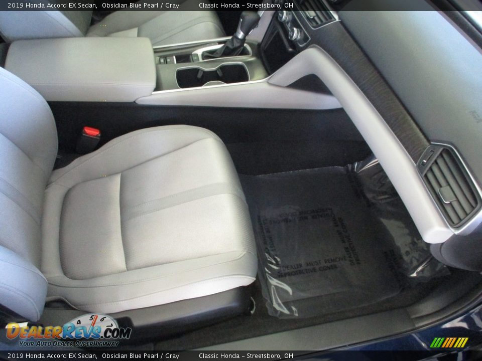 2019 Honda Accord EX Sedan Obsidian Blue Pearl / Gray Photo #17