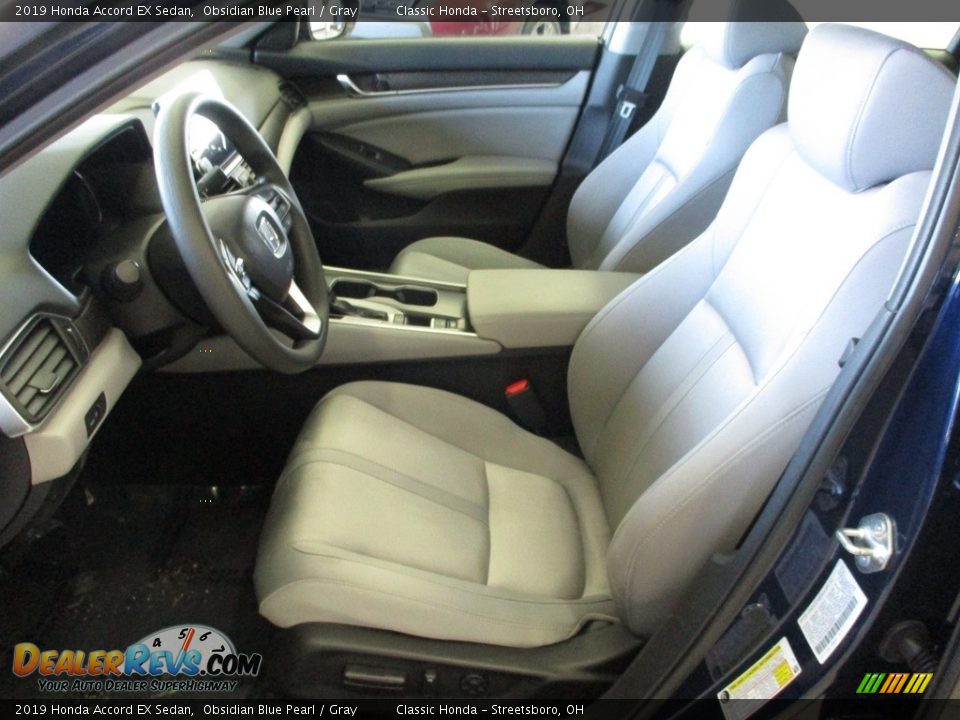 2019 Honda Accord EX Sedan Obsidian Blue Pearl / Gray Photo #27