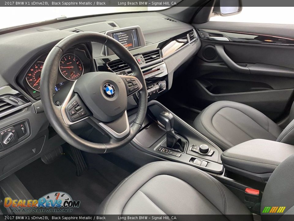 2017 BMW X1 sDrive28i Black Sapphire Metallic / Black Photo #16