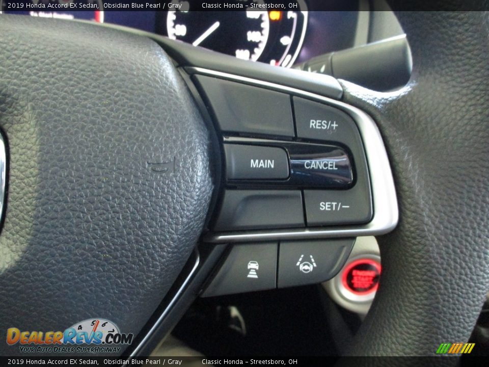 2019 Honda Accord EX Sedan Obsidian Blue Pearl / Gray Photo #30