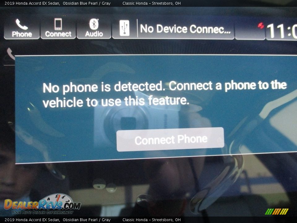 2019 Honda Accord EX Sedan Obsidian Blue Pearl / Gray Photo #34