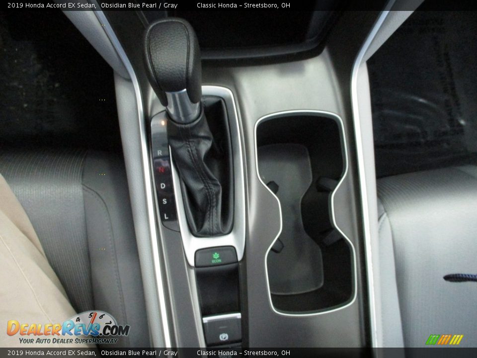 2019 Honda Accord EX Sedan Obsidian Blue Pearl / Gray Photo #35