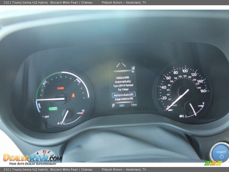 2021 Toyota Sienna XLE Hybrid Blizzard White Pearl / Chateau Photo #13