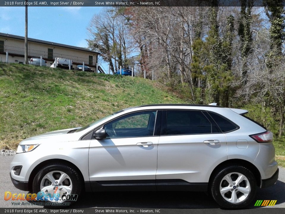 2018 Ford Edge SE AWD Ingot Silver / Ebony Photo #1