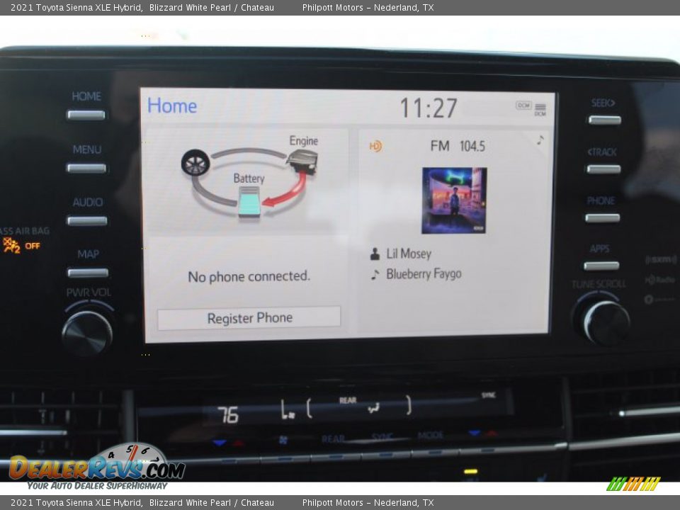 2021 Toyota Sienna XLE Hybrid Blizzard White Pearl / Chateau Photo #15