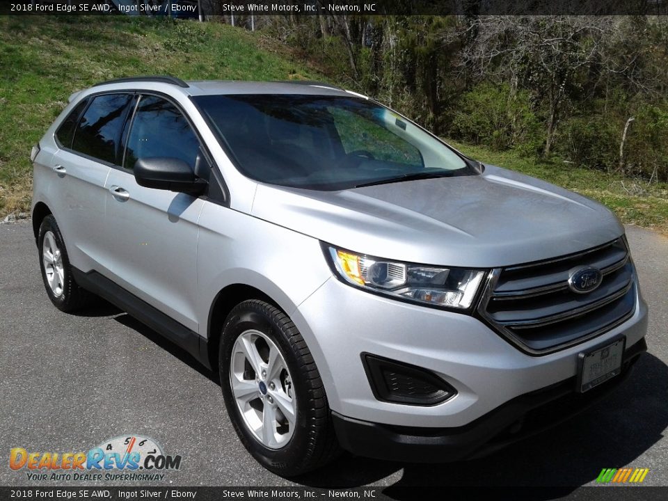 2018 Ford Edge SE AWD Ingot Silver / Ebony Photo #5