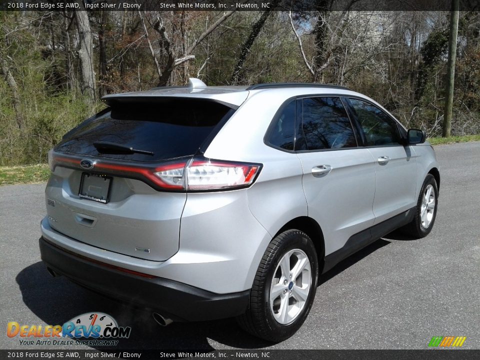 2018 Ford Edge SE AWD Ingot Silver / Ebony Photo #7