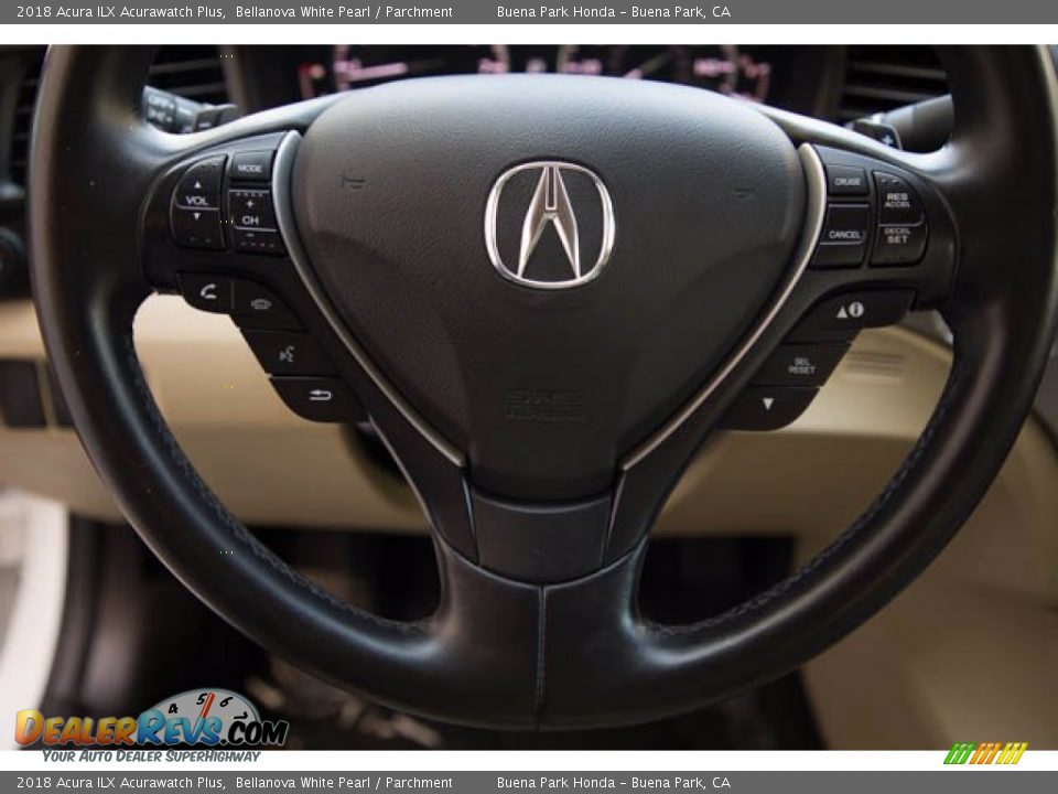 2018 Acura ILX Acurawatch Plus Bellanova White Pearl / Parchment Photo #15